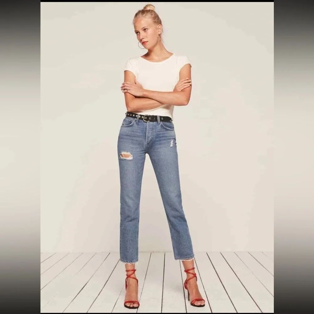Reformation Vintage Fit High Waist Jeans Salton Wash Size 26